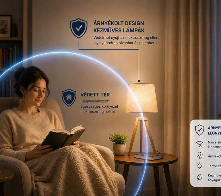 elektroszmog védelem kézműves desig lámpa